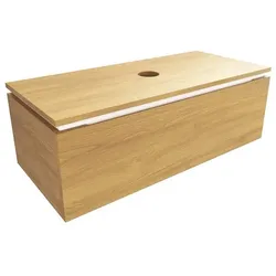 Badezimmerschrank mit Deckel SAT Feel 100x30x46 cm Eiche honig matte SATFEEL100DMD