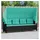 vidaXL Sonnenliege 75 x 140 x 75 cm Schwarz