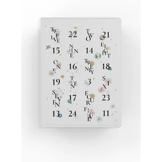 Einzelstück® Echtschmuck Geschenk Set 2024 I Adventskalender 925 Sterling Silber, 14K Gold, Rosegold I 24 exklusive Schmuckstücke aus Handarbeit für jeden Anlass (Silber) (Rosegold)