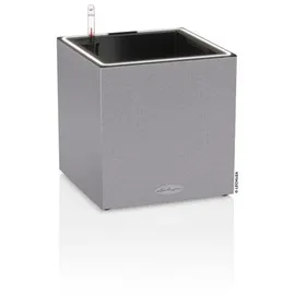 LECHUZA Canto Stone 30 low LED 30 x 30 x 30 cm steingrau