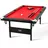 Vevor Billardtisch, 2,13 m Pooltisch, Zusammenklappbarer Platzsparender Tisch, Billardtisch-Set inkl. Bällen, Queues, Kreide, Schwarz, Perfekt für