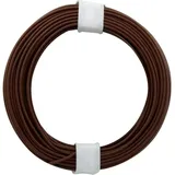 Donau Elektronik 118-8-D Litze 1 x 0.14 mm2 Dunkelbraun 10 m