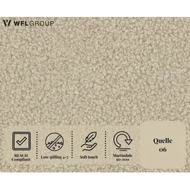 WFL GROUP Polsterbett 200 x 200 cm Beige
