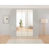 RAUCH Drehtürenschrank »Koluna«, Glasfront mit Spiegel, inkl. 2 Innenschubladen sowie extra Böden, grau