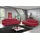 PLACES OF STYLE "Redding", rot, B:221cm H:80cm T:90cm, NaturLEDER - »Madras« (echtes Rindsleder), Sofas, in Naturleder