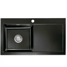 Systemceram Mera 90 Nero links + Handbetätigung