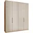 197,3 x 236 x 58 cm Beige/Braun