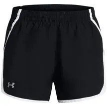 Under Armour Fly-By Shorts Damen Schwarz/Weiß S