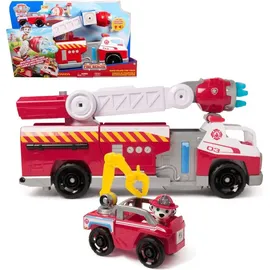 Spin Master PAW Patrol Fire Rescue - Marshalls Deluxe Feuerwehr-Truck, 50 cm lang, mit Marshall Hundefigur