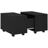 vidaXL Couchtisch Schwarz 60x60x38 cm Holzwerkstoff