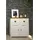 Möbilia Sideboard 86 x 90 x 45 cm Braun / Weiß