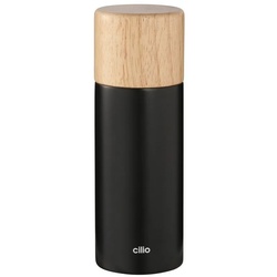Cilio Salzmühle Pfeffer- oder Salzmühle CALABRIA, (1 Stück), Gewürzmühle Keramikmahlwerk schwarz