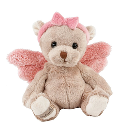 Bukowski Kuscheltier Teddybär Schutzengel 18 cm pink mit Flügeln