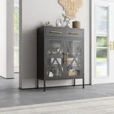mein-regal Highboard Toronto Schwarz | Gr.: onesize