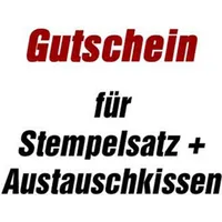 Trodat Gutschein für Stempelplatte für trodat 4927 ohne Logo