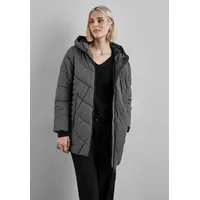 STREET ONE Steppjacke mit Kapuze mit Tunnelzugband grau 34