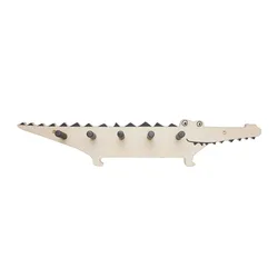 OYOY Mini - Crocodile Wandgarderobe, Birke natur