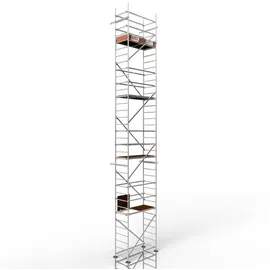 Altec Rollfix® 2.0 1000 | 10m Arbeitshöhe | hvst. Fußplatten | Wandanker | Made in Germany | TÜV | belastbar 200kg/m2 | Norm - DIN EN 1004-1 | Modulares Arbeitsgerüst | Alu-Gerüst