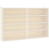 vidaXL Sammlervitrine 60 x 8,5 x 37 cm Braun