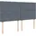 vidaXL Boxspringbett 180 x 200 cm Dunkelgrau
