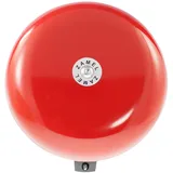 Zamel Elektromechanische kabelgebundene Türklingel, elegant, sehr laut, störungsfrei, hochwertig, montagefreundlich, zukunftsweisend, lackiert, rot, Metall Schulalarm 230V groß DNS-212D Sundi Zamel