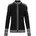 Merinojacke Schwarz/Weiß/Grau XL