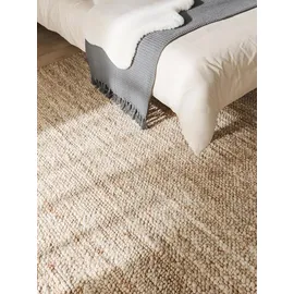 benuta pure Wollteppich Beige, 100x150 cm - Naturfaserteppich aus Wolle