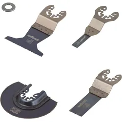 wolfcraft Multitool Multimaster Laminat Schneider Set 4-tlg Universal-Aufnahme
