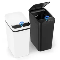 ® 2er Set Mülleimer mit Sensor, 12L Elektrischer Mülleimer mit Automatischem ...