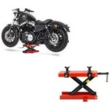 ConStands Motorradheber 2x Hebebühne # Mini-Lift Scherenheber 500kg in rot Spar-Set