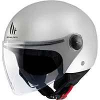 MT Helmets Street S Jethelm - Glossy Silver - L