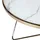 Beliani Couchtisch Rund Weiß Gold Marmor 80 x 80 x 40 cm