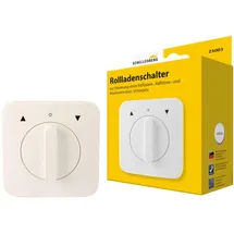 Schellenberg Rollladenschalter Drehknopf zur Unterputzmontage, Tast- und Rastfunktion, möglich