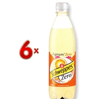 Schweppes Agrum Zero PET 4 x 6 x 500 ml Flasche (Limonade mit dem Geschmack von