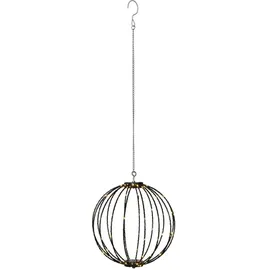 StarTrading LED Drahtkugel Leuchtkugel 30cm faltbar 96LED 8Funkt. Für Innen Außen