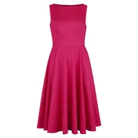 H&R London - Rockabilly Kleid knielang - Ravishing Swing Dress - XS bis 4XL - für Damen - Größe 4XL - pink - 4XL