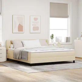 vidaXL Boxspringbett 180 x 200 cm Creme