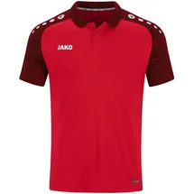 Jako Performance Poloshirt Herren rot/schwarz L