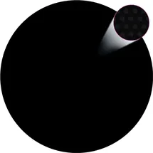vidaXL PE Poolabdeckung 250 cm schwarz