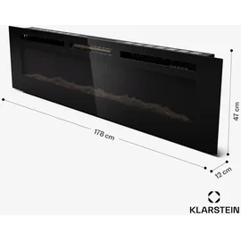 Klarstein Wandkamin Galeras Schwarz