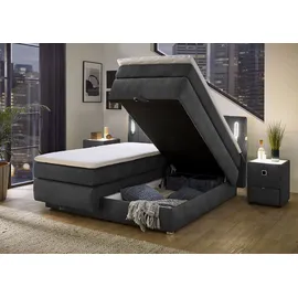 Jockenhöfer Boxspringbett 180x200cm", Dunkelgrau (415/09)