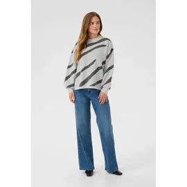 Kaffe Strickpullover Grau L