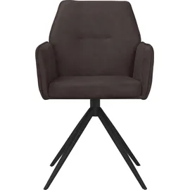 PLACES OF STYLE »Ozias« () Sitz und Rücken gepolstert, Gestell aus Metall schwarz, Sitzhöhe 50 cm, 2er Set,