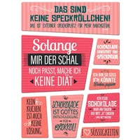 Trendaffe Süßigkeiten Kühlschrankmagnete 8er Set mit Thema Schokolade und
