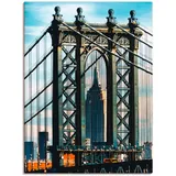 Artland Wandbild »New York Manhattan Bridge«, Brücken, (1 St.), als -Leinwandbild, Wandaufkleber in verschied. Größen & Produktarten Poster, / Wandtattoo auch für Badezimmer geeignet