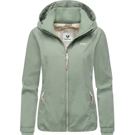 Ragwear Damen, Leichte Übergangsjacke kurze Blouson-Jacke mit Kapuze Dizzie A YOUMODO Dusty Green Gr. XXL - XXL
