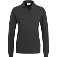 Hakro Damen Longsleeve-Poloshirt Mikralinar® karbongrau, 3XL