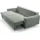 moeblo Schlafsofa Velours 2-Sitzer Grau