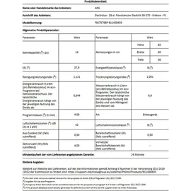 AEG FSK75758P Einbau-Geschirrspüler (vollintegrierbar, 596 mm breit)
