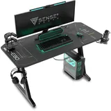 SENSE7 Gaming-Schreibtisch Nomad Cybernetic schwarz 120x60, cm